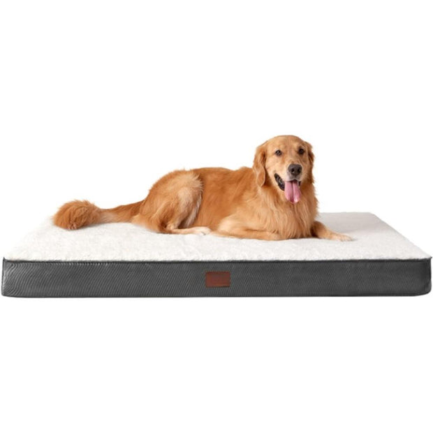 Supportive Plush Rectangular Pet Bed
