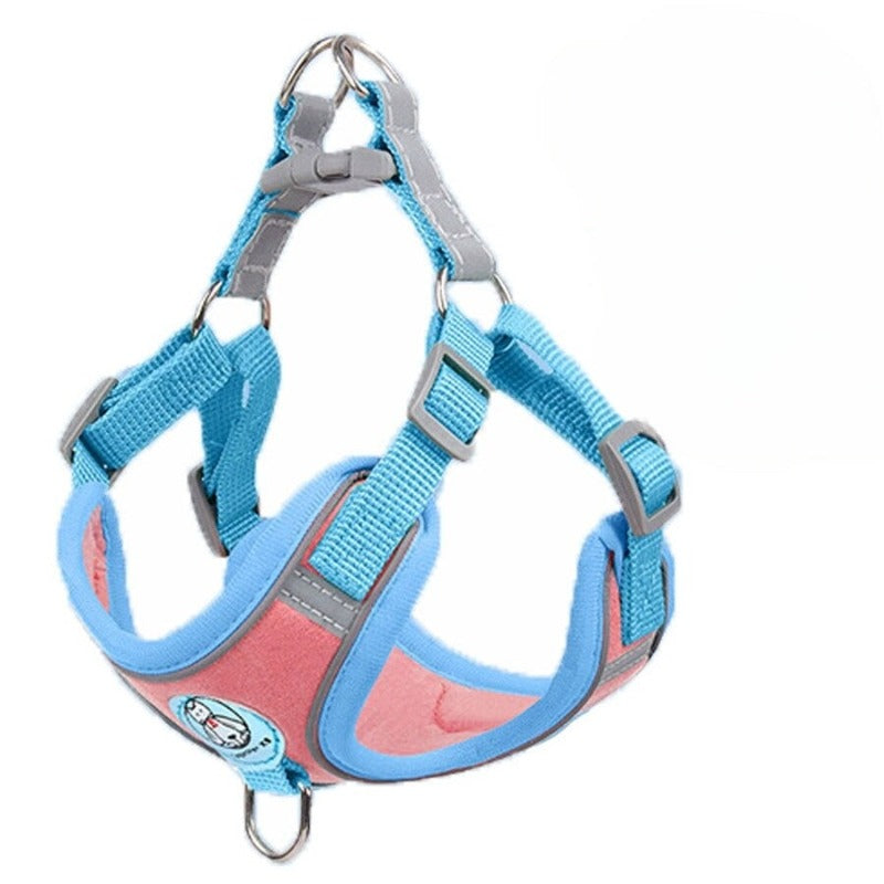 No Pull Breathable Reflective Dog Harness With Leash