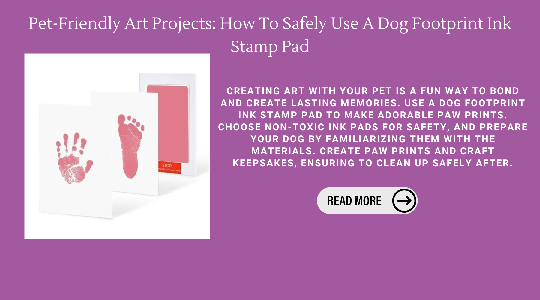 Pet-Friendly Art Projects: How To Safely Use A Dog Footprint Ink Stamp Pad