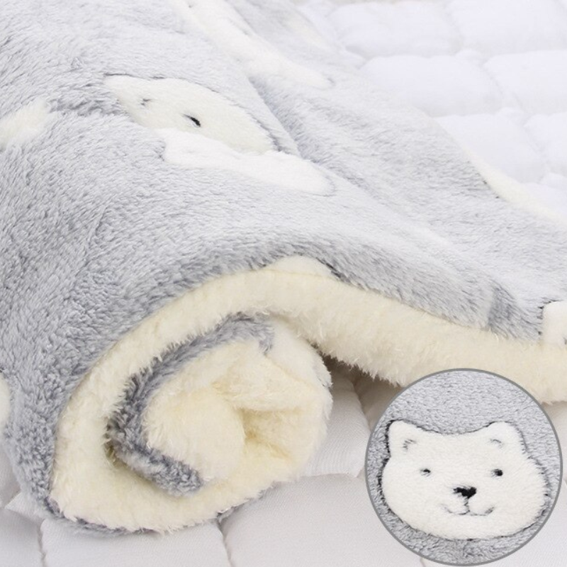 Thickened Pet Bear Patterned Bed