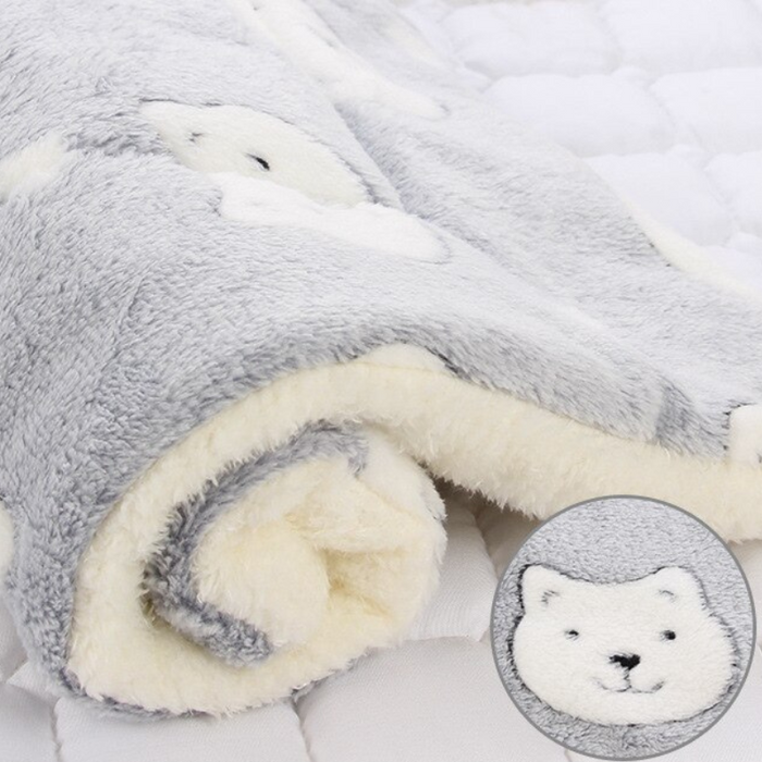 Thickened Pet Bear Patterned Bed