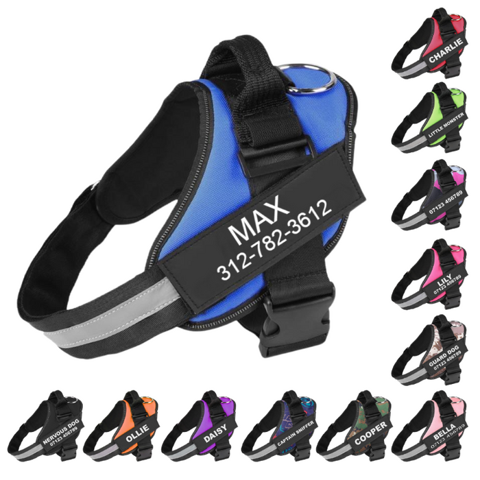 Adjustable Dog Harness With Reflective Straps