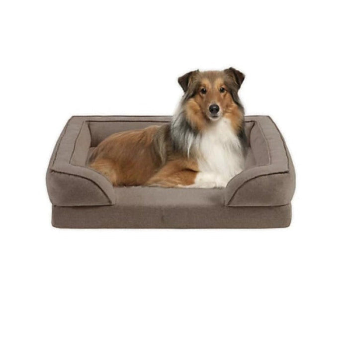 Plush Supportive Dog Bed With Bolstered Sides