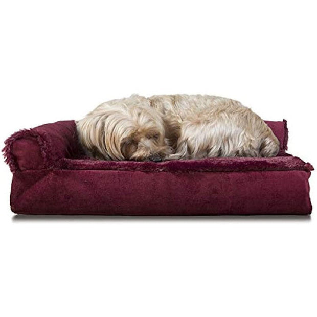 L Shaped Chaise Solid Slab Supportive Dog Bed