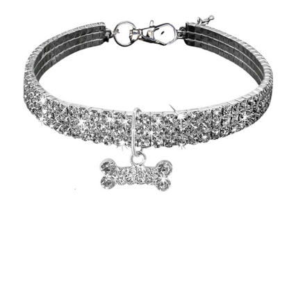 Sparkling Rhinestone Dog Collar