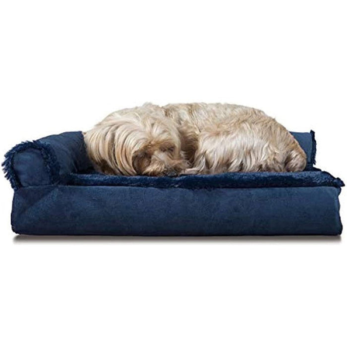 L Shaped Chaise Solid Slab Supportive Dog Bed