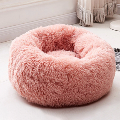 Cozy Faux Fur Dog And Cat Bed With High-Stretch Fabric