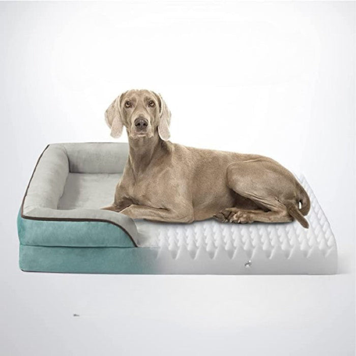 Plush Supportive Dog Bed With Bolstered Sides