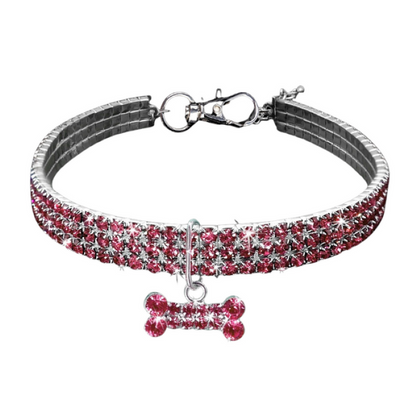 Sparkling Rhinestone Dog Collar