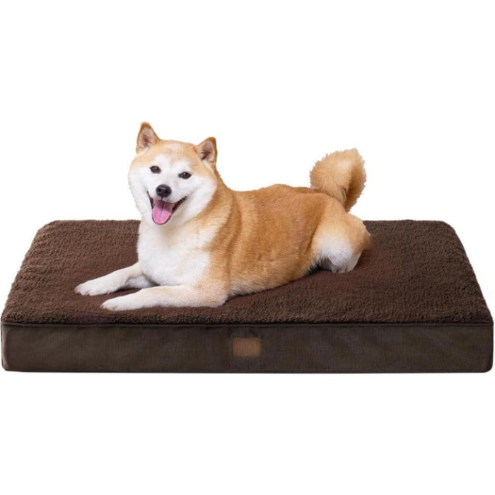 Supportive Plush Rectangular Pet Bed