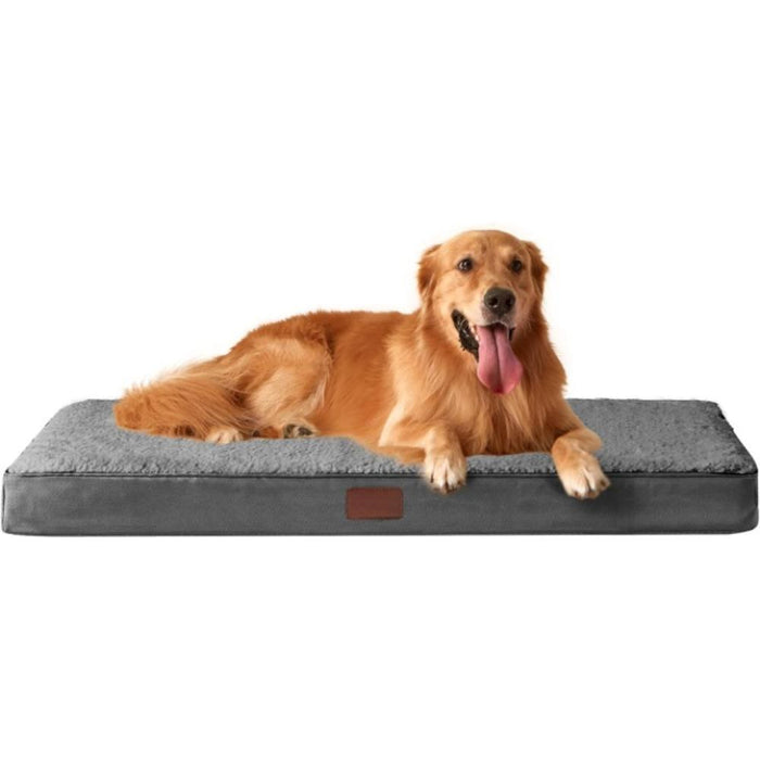 Supportive Plush Rectangular Pet Bed