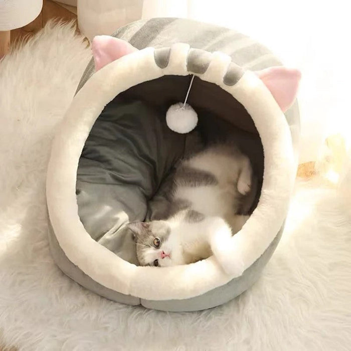 Tent Bed With Cushion Washable Pet Cave