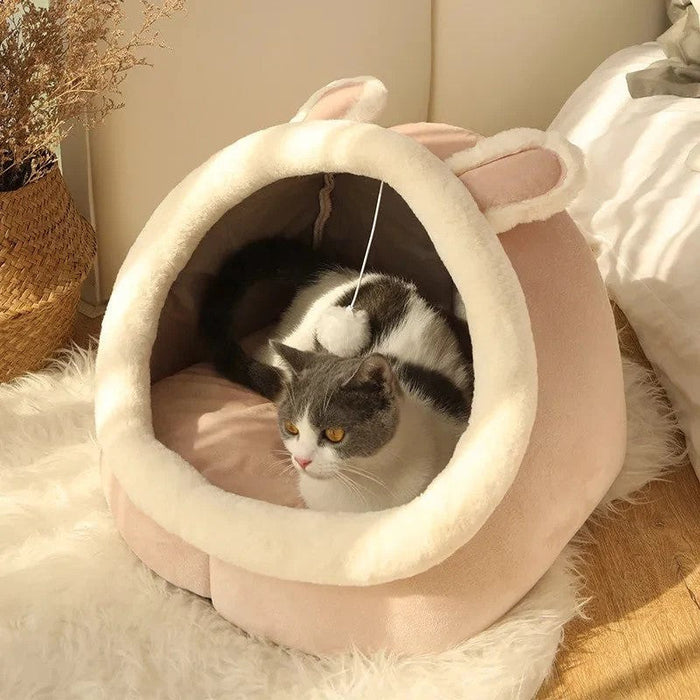 Tent Bed With Cushion Washable Pet Cave