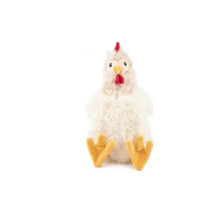 Crinkle Chicken Plush Dog Toy For Interactive Play