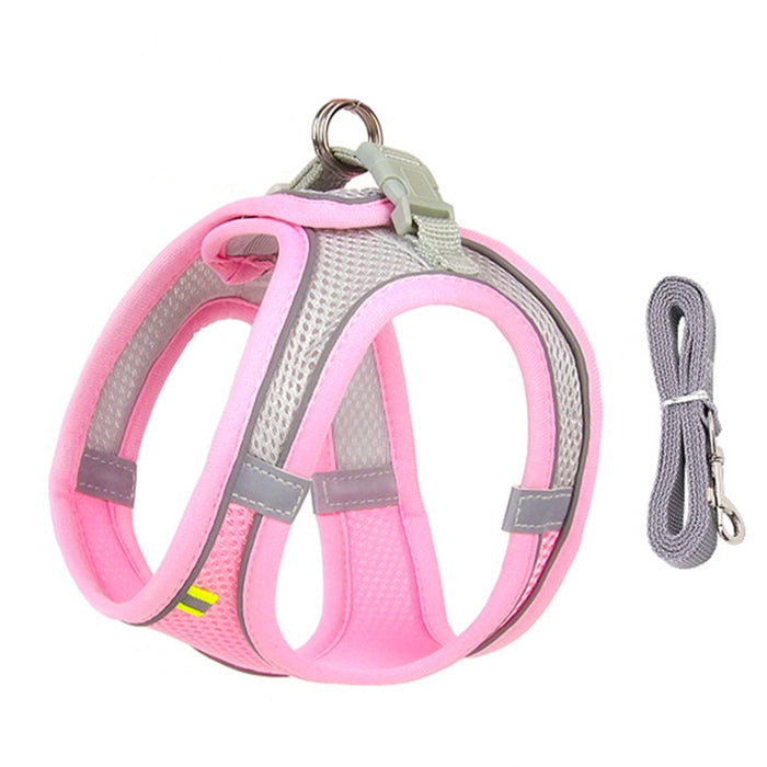 Adjustable Dog Harness Leash Set