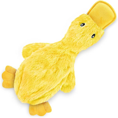 Crinkle Duck Shaped Dog Toy  With Squeaker