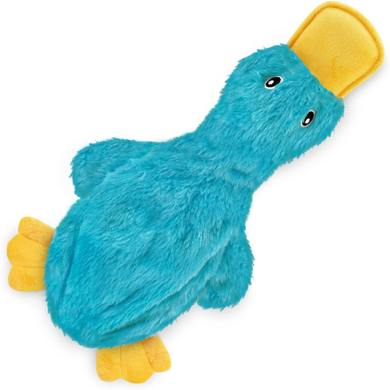 Crinkle Duck Shaped Dog Toy  With Squeaker