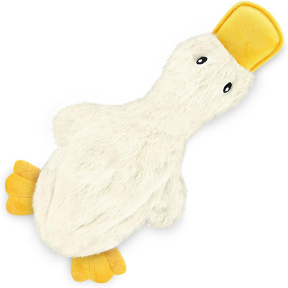 Crinkle Duck Shaped Dog Toy  With Squeaker