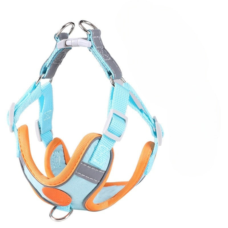 No Pull Breathable Reflective Dog Harness With Leash