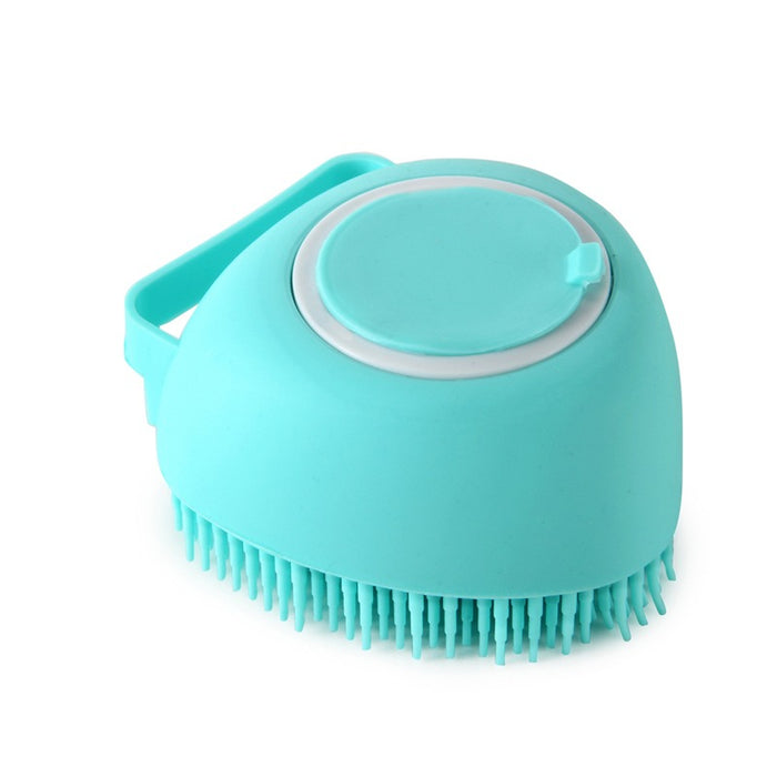 Dog Bath Brush Silicone Comb With Shampoo Box