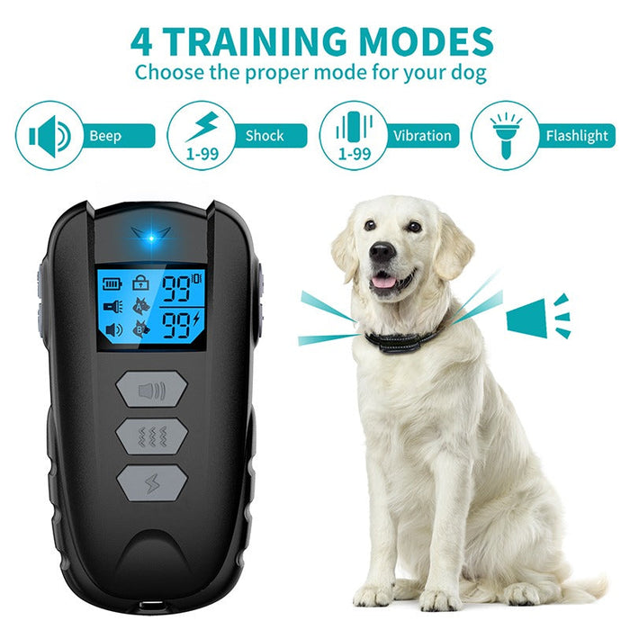 1000 Ft Electric Remote Control Dog Training Collar Pet