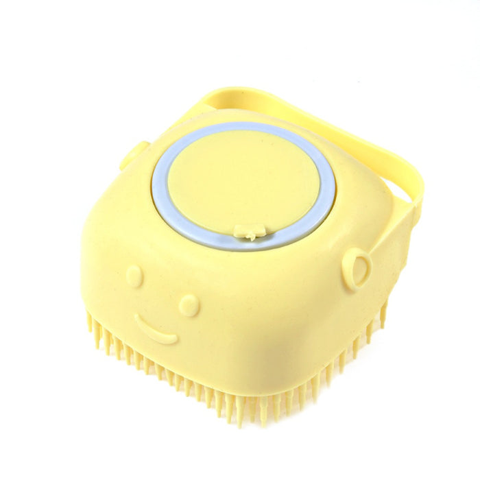 Dog Bath Brush Silicone Comb With Shampoo Box