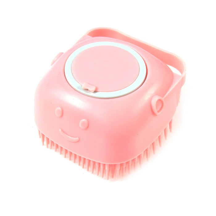 Dog Bath Brush Silicone Comb With Shampoo Box