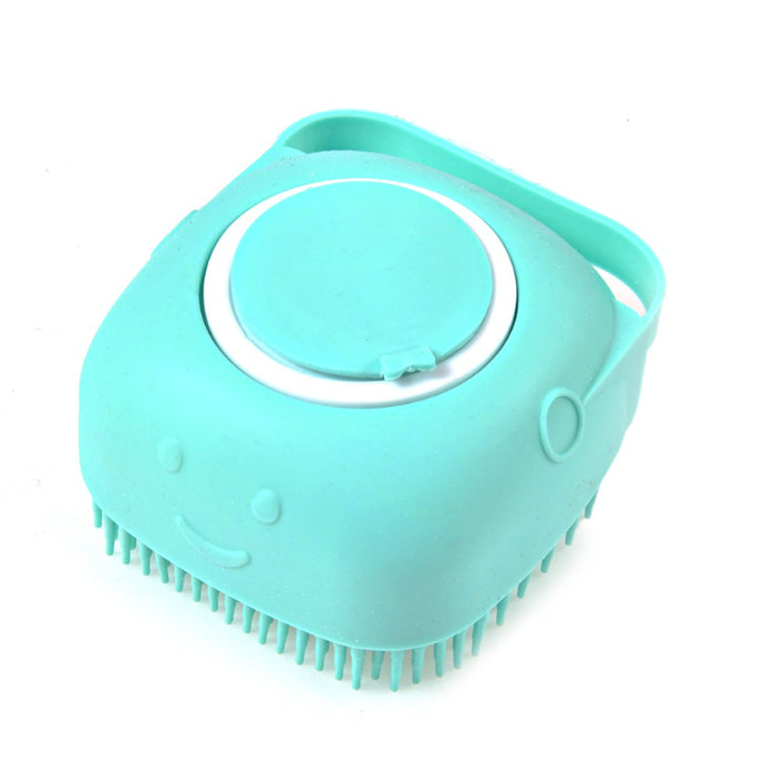 Dog Bath Brush Silicone Comb With Shampoo Box