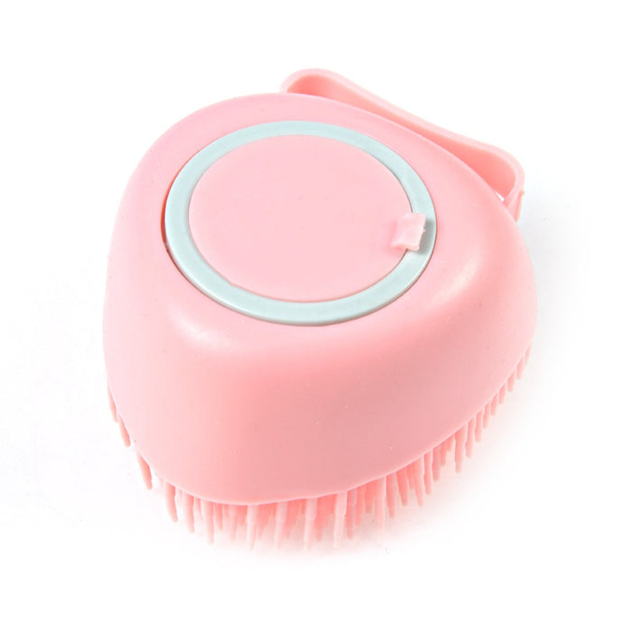 Dog Bath Brush Silicone Comb With Shampoo Box