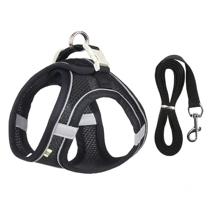 Adjustable Harness Leash Set For Small Dogs