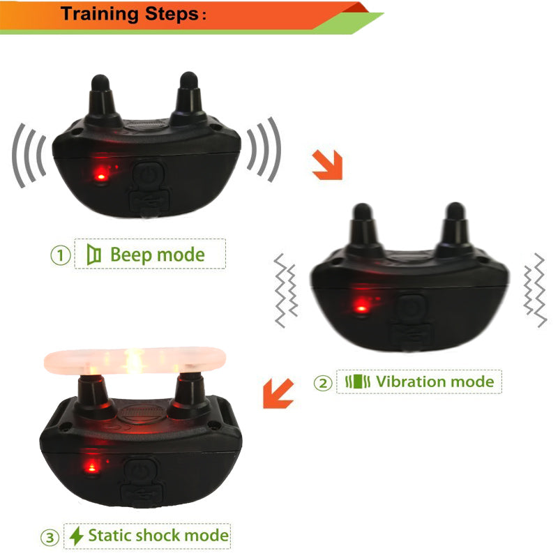 Remote Dog Shock Collar Waterproof & Rechargeable Training Collars