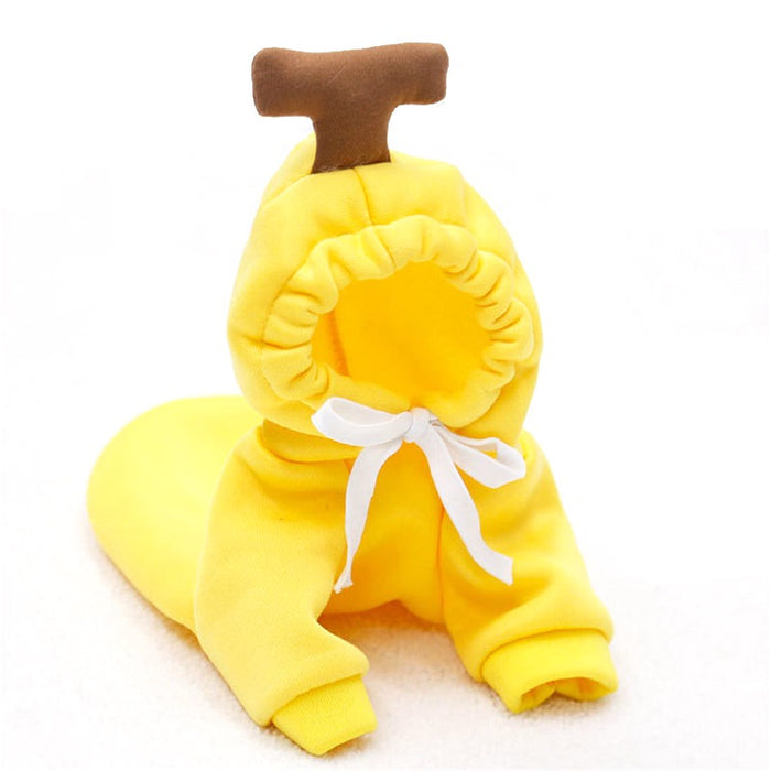 Warm Fleece Fruit Design Hoodies For Small Dogs