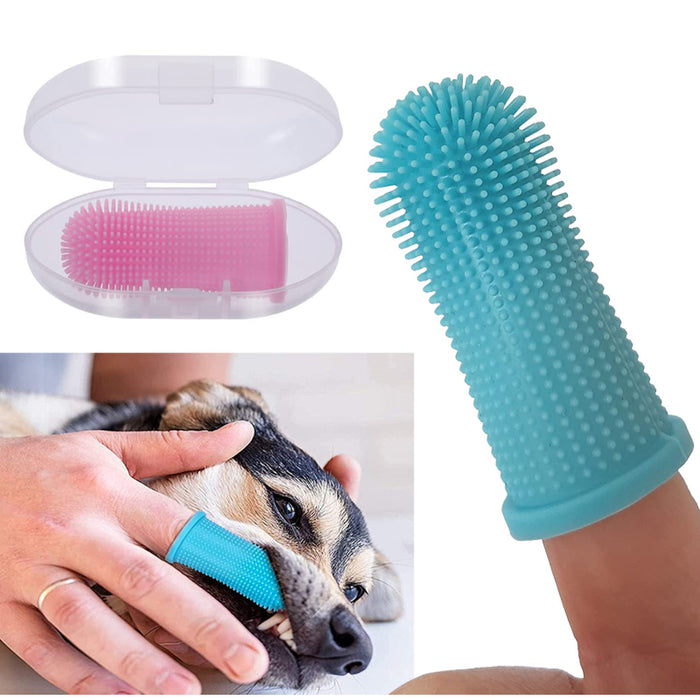 Super Soft Silicon Finger Toothbrush For Pets