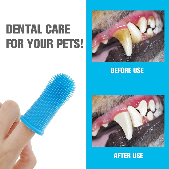 Super Soft Silicon Finger Toothbrush For Pets