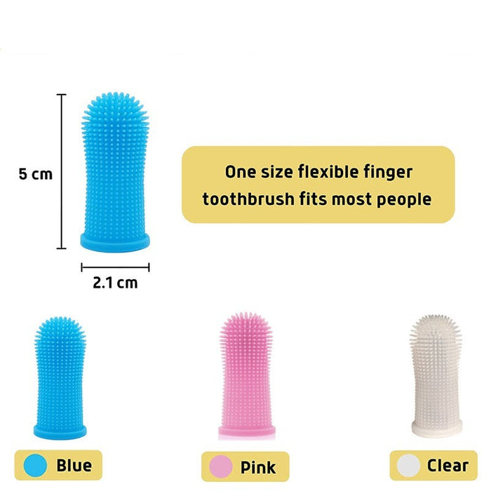 Super Soft Silicon Finger Toothbrush For Pets